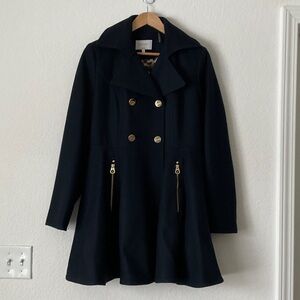 Women’s Laundry by Skelli Secal long navy blue coat